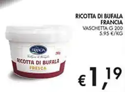 Coal Ricotta di bufala francia vaschetta offerta