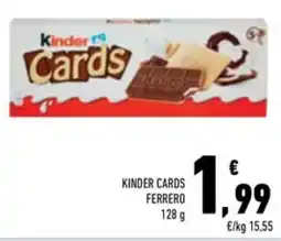 Conad Superstore Kinder cards ferrero offerta