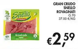 Coal Gran crudo snello ROVAGNATI offerta