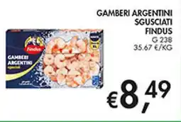 Coal Gamberi argentini sgusciati FINDUS offerta