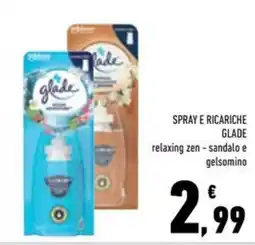 Conad Superstore Spray e ricariche glade offerta