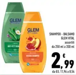 Conad Superstore Shampoo - balsamo glem vital offerta