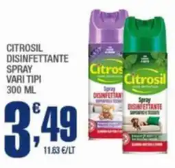 Splendidi e Splendenti Citrosil disinfettante spray offerta