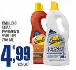 Splendidi e Splendenti Emulsio cera pavimenti offerta