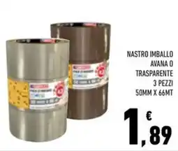 Conad Superstore Nastro imballo avana o trasparente offerta