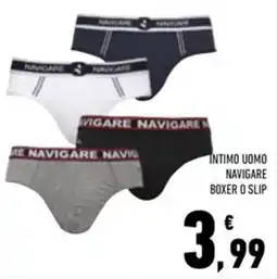 Conad Superstore Intimo uomo navigare boxer o slip offerta