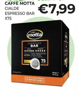 Eté Caffè motta cialde espresso bar x75 offerta