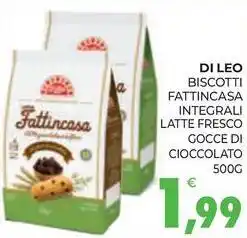 Eté Di leo biscotti fattincasa integrali latte fresco gocce di cioccolato offerta