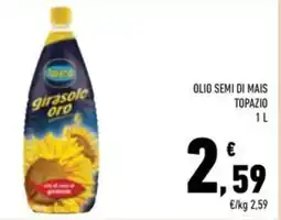 Conad Superstore Olio semi di mais topazio offerta