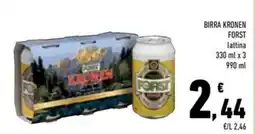 Conad Superstore Birra kronen forst offerta