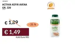 Prezzemolo e Vitale Activia kefir avena offerta