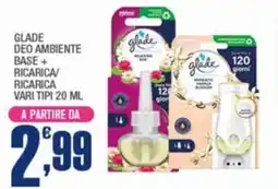 Splendidi e Splendenti Glade deo ambiente base+ ricarica/ ricarica offerta