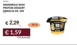 Prezzemolo e Vitale Granarolo high protein dessert vaniglia offerta