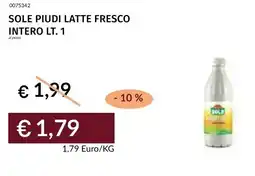 Prezzemolo e Vitale Sole piudi latte fresco intero offerta
