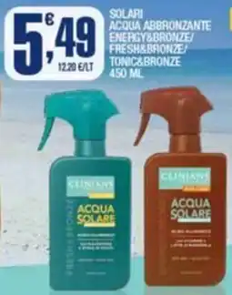 Splendidi e Splendenti Solari acqua abbronzante energy&bronze/ fresh&bronze tonic&bronze offerta