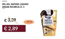 Prezzemolo e Vitale Mil mil sapone liquido argan ricarica offerta