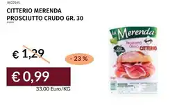Prezzemolo e Vitale Citterio merenda prosciutto crudo offerta