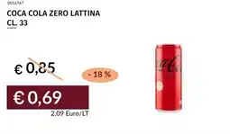 Prezzemolo e Vitale Coca cola zero lattina offerta