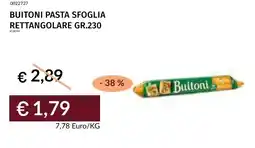 Prezzemolo e Vitale Buitoni pasta sfoglia rettangolare offerta