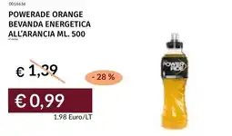 Prezzemolo e Vitale Powerade orange bevanda energetica all'arancia offerta