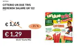 Prezzemolo e Vitale Citterio un due tris merenda salame offerta