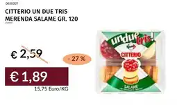 Prezzemolo e Vitale Citterio un due tris merenda salame offerta