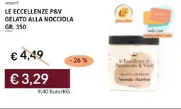 Prezzemolo e Vitale Le eccellenze p&v gelato alla nocciola offerta
