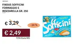 Prezzemolo e Vitale Findus sofficini formaggio e mozzarella offerta
