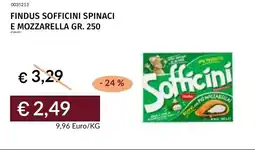 Prezzemolo e Vitale Findus sofficini spinaci e mozzarella offerta