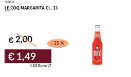 Prezzemolo e Vitale Le coq margarita offerta