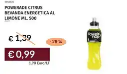 Prezzemolo e Vitale Powerade citrus bevanda energetica al limone offerta