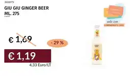 Prezzemolo e Vitale Giu giu ginger beer offerta