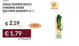 Prezzemolo e Vitale Zuegg skipper succo d'ananas senza zuccheri aggiunti offerta