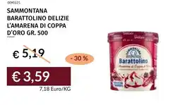 Prezzemolo e Vitale Sammontana barattolino delizie l'amarena di coppa d'oro offerta