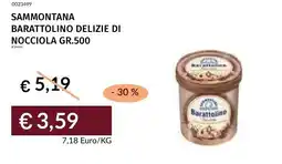 Prezzemolo e Vitale Sammontana barattolino delizie di nocciola offerta