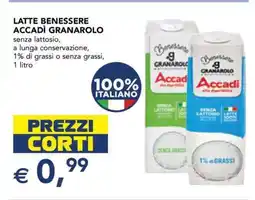 Esselunga LATTE BENESSERE ACCADÌ GRANAROLO offerta
