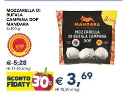 Esselunga Mozzarella di Bufala Campana DOP Mandara offerta