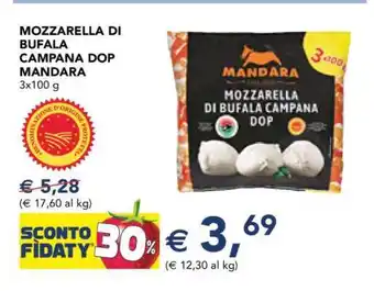 Esselunga Mozzarella di Bufala Campana DOP Mandara offerta