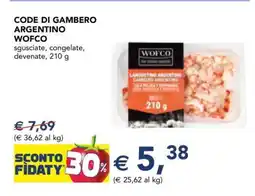 Esselunga CODE DI GAMBERO ARGENTINO WOFCO offerta
