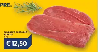 Esselunga SCALOPPE DI BOVINO ADULTO offerta