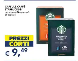 Esselunga CAPSULE CAFFÈ STARBUCKS offerta