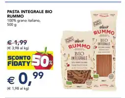 Esselunga PASTA INTEGRALE BIO RUMMO offerta