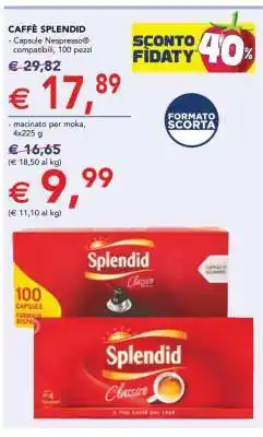 Esselunga CAFFÈ SPLENDID offerta