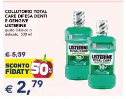 Esselunga COLLUTORIO TOTAL CARE DIFESA DENTI E GENGIVE LISTERINE offerta