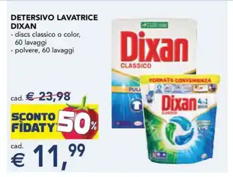 Esselunga Detersivo Lavatrice Dixan offerta