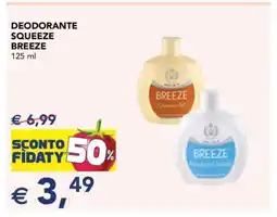 Esselunga DEODORANTE SQUEEZE BREEZE 125 ml offerta
