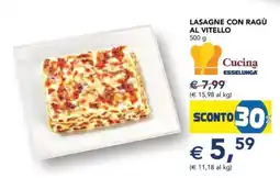 Esselunga Lasagne con ragù al vitello offerta