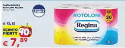 Esselunga Carta Igienica Rotoloni Regina offerta