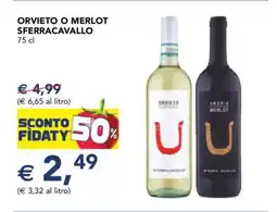 Esselunga ORVIETO O MERLOT SFERRACAVALLO offerta