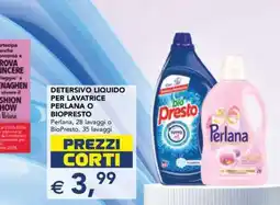 Esselunga DETERSIVO LIQUIDO PER LAVATRICE PERLANA O BIOPRESTO offerta